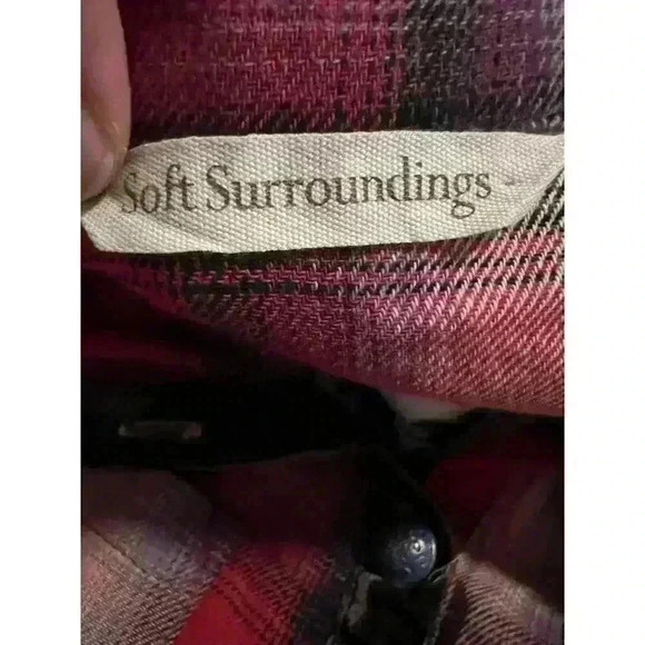 Soft Surroundings Pastiche Plaid Boho Tapestry Pockets Tunic Shirt Dress XS - Picture 11 of 11